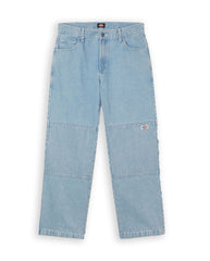Dickies Double Knee Denim Jeans Light Wash Unisex Pants