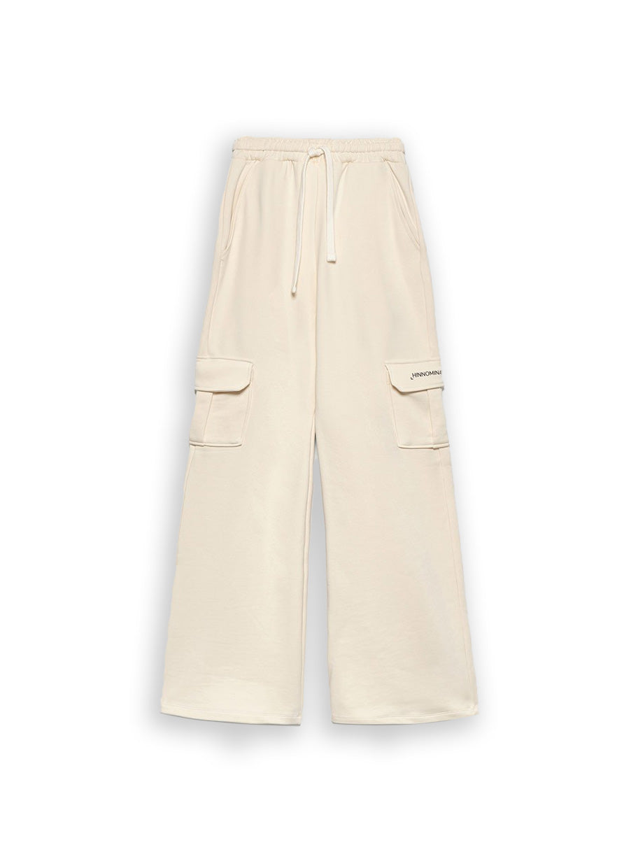 Hinnominate Palazzo Latte Women's Cargo Tracksuit Pants
