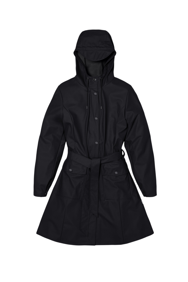 Rains Curve Jacket Waterproof Black