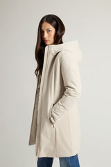 Woolrich Firth Parka In Tech Softshell Sand
