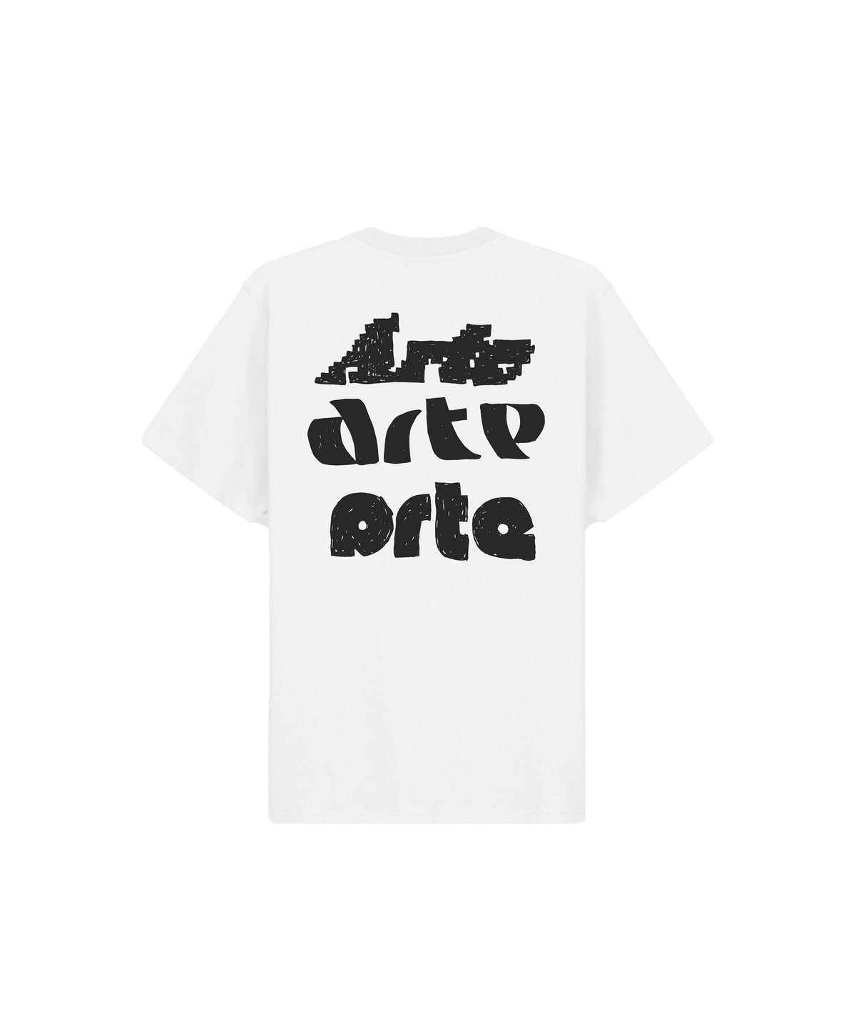 T-Shirt Arte Multi Arte Print Bianco