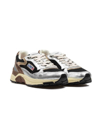 Autry Hyperway Low Women's Suede Mesh Black Silver
