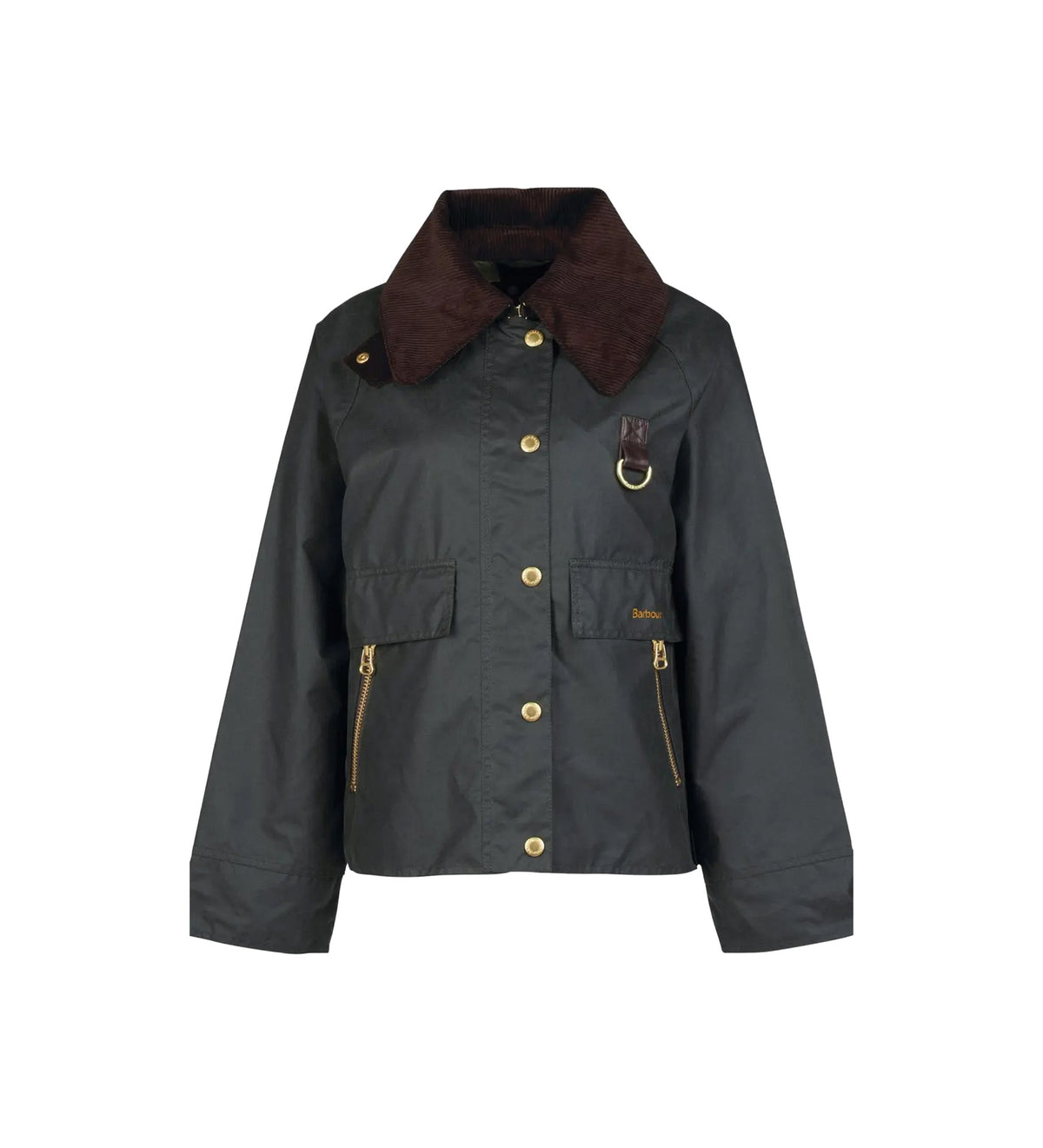 Barbour Cotton Wax Cot Outw Sage Ancient Donna