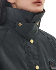 Barbour Cotton Wax Cot Outw Sage Ancient Donna