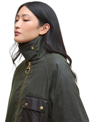 Barbour Luella Wax Jkt Cot Outw Fern Ancient Tartan