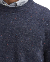 Barbour Men's Tainsbury Blue Spotted Sweater