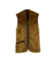 Barbour Men's Warm Pile Waistcoat Zip Up Brown