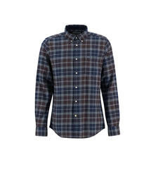 Barbour Camicia Check Flanella Fortrose Tailored Midnight Oak