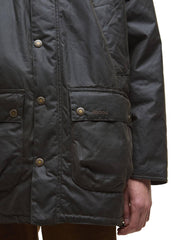 Barbour Bedale Wax Parka Verde Oliva Uomo