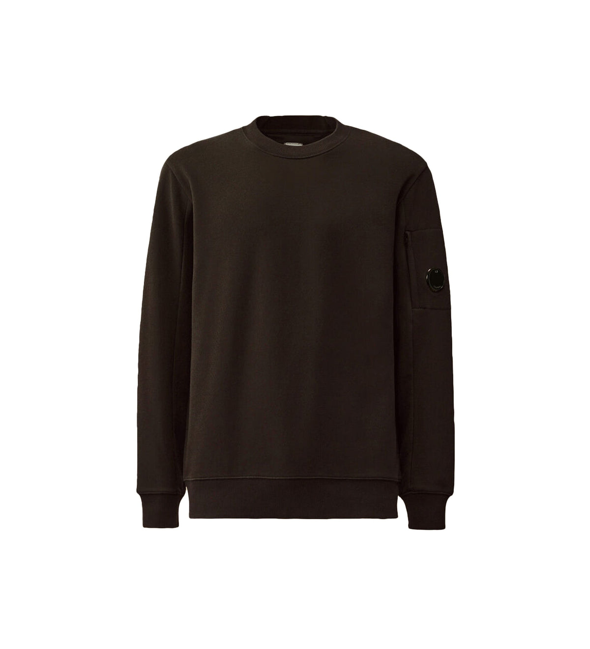 C.P. Company Felpa Girocollo Diagonal Raised Con Lente Manica