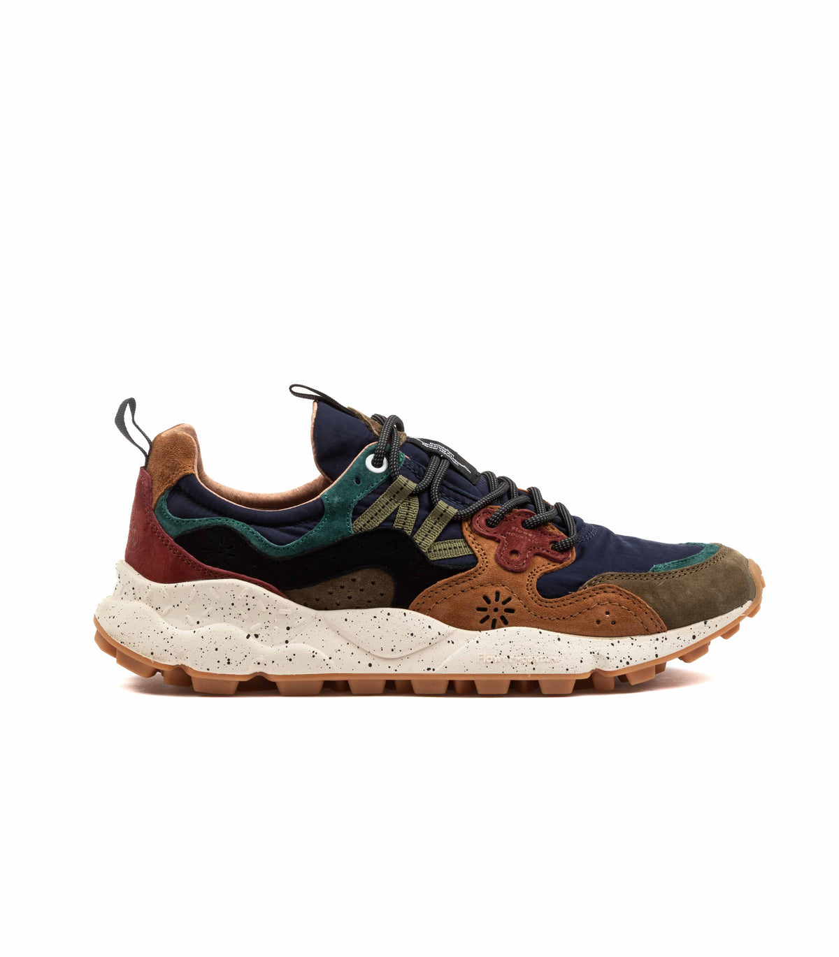 Flower Mountain Yamano 3 Suede Nylon Deep Mud Light Brown Navy Men