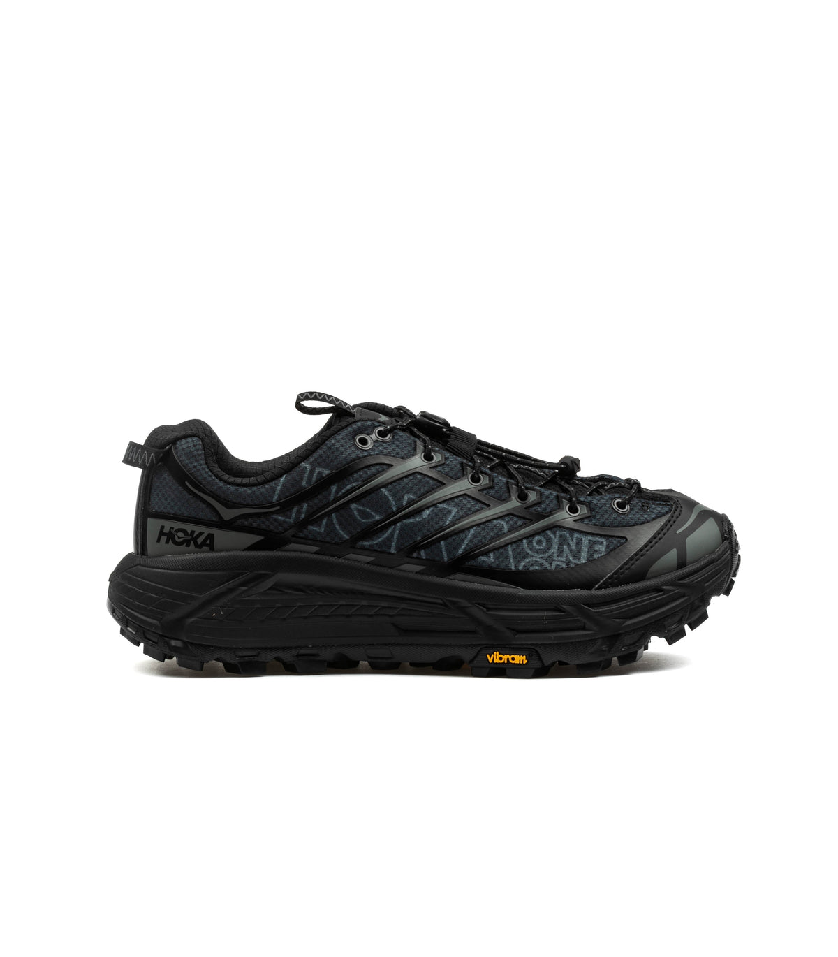 Hoka U Mafate Three2 Wordmark Black Outer Orbit