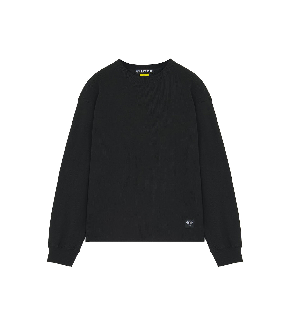 Iuter Label Ribbed Ls Tee