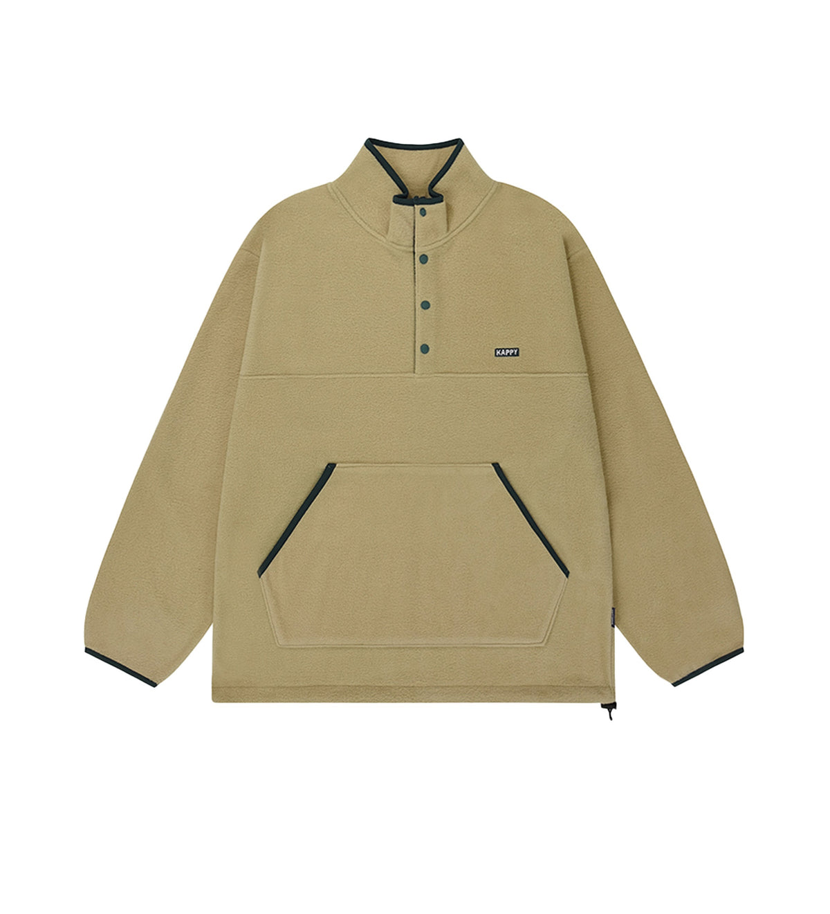 Kappy Design Fleece Button Anorak