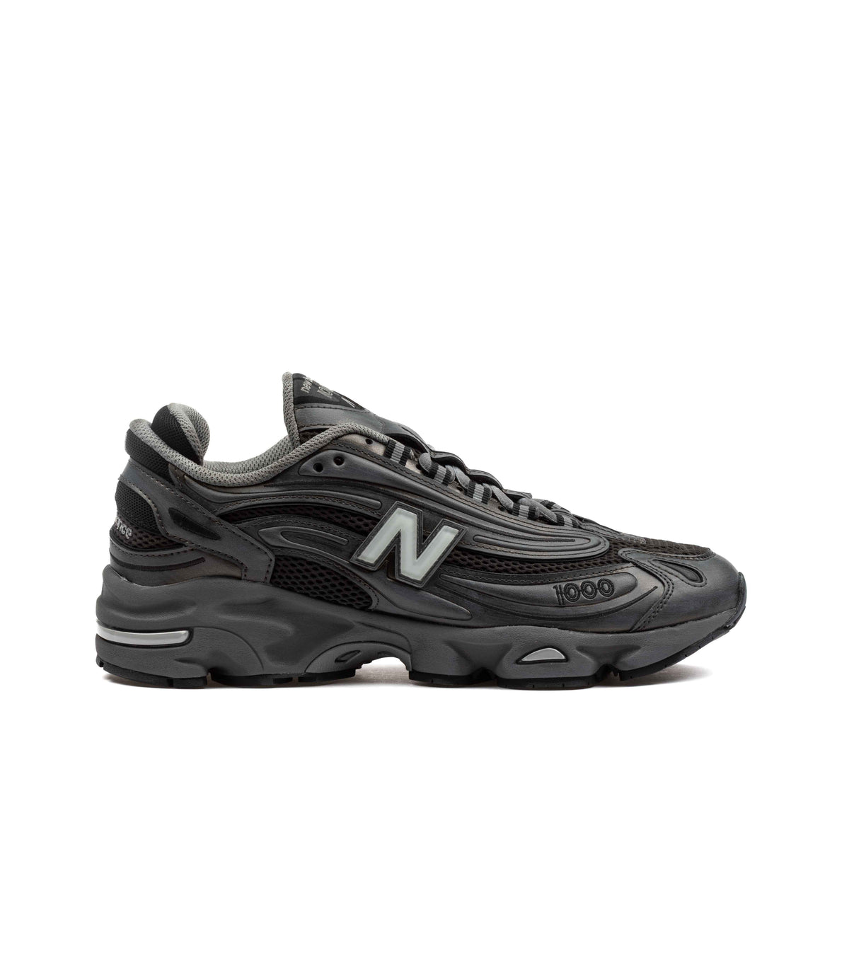 New Balance M1000f Black Metallic Synthetic Mesh
