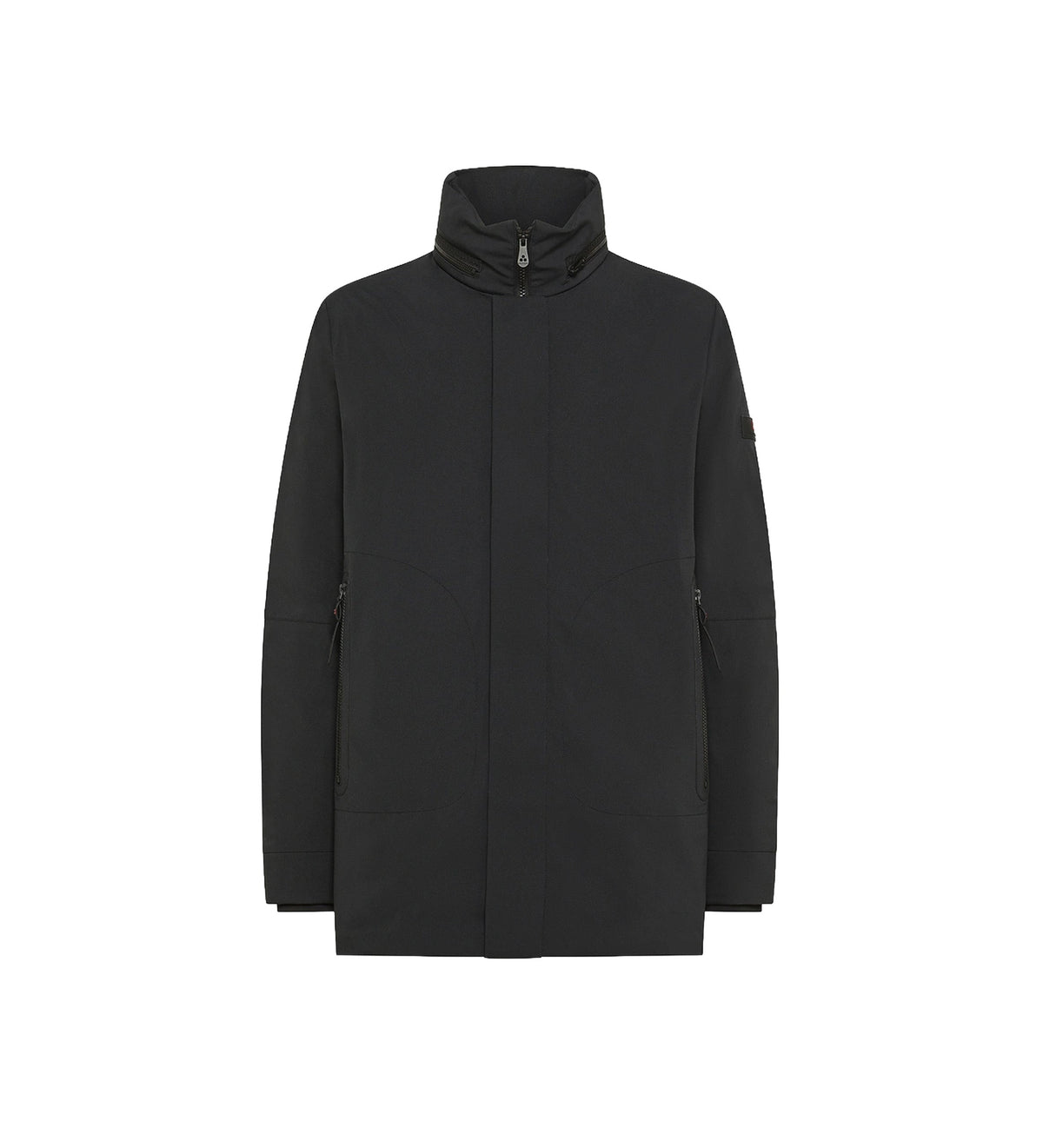Peuterey Giacca Lunga Tecnica Peebles Nero Uomo