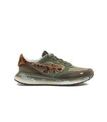 Premiata Lauryn 7790 Verde Militare E Leopardato Donna