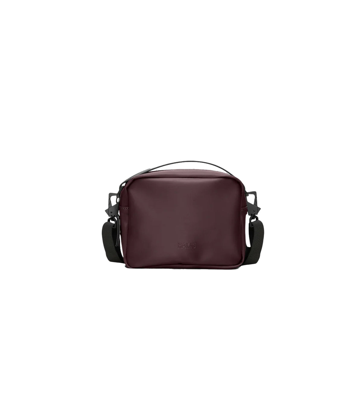 Rains Box Bag Bordeaux