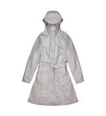 Rains Women's Curved Button Waterproof Jacket W Jacket Silver