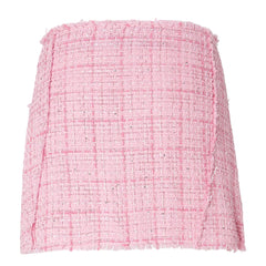 GCDS TWEED MINI SKIRT