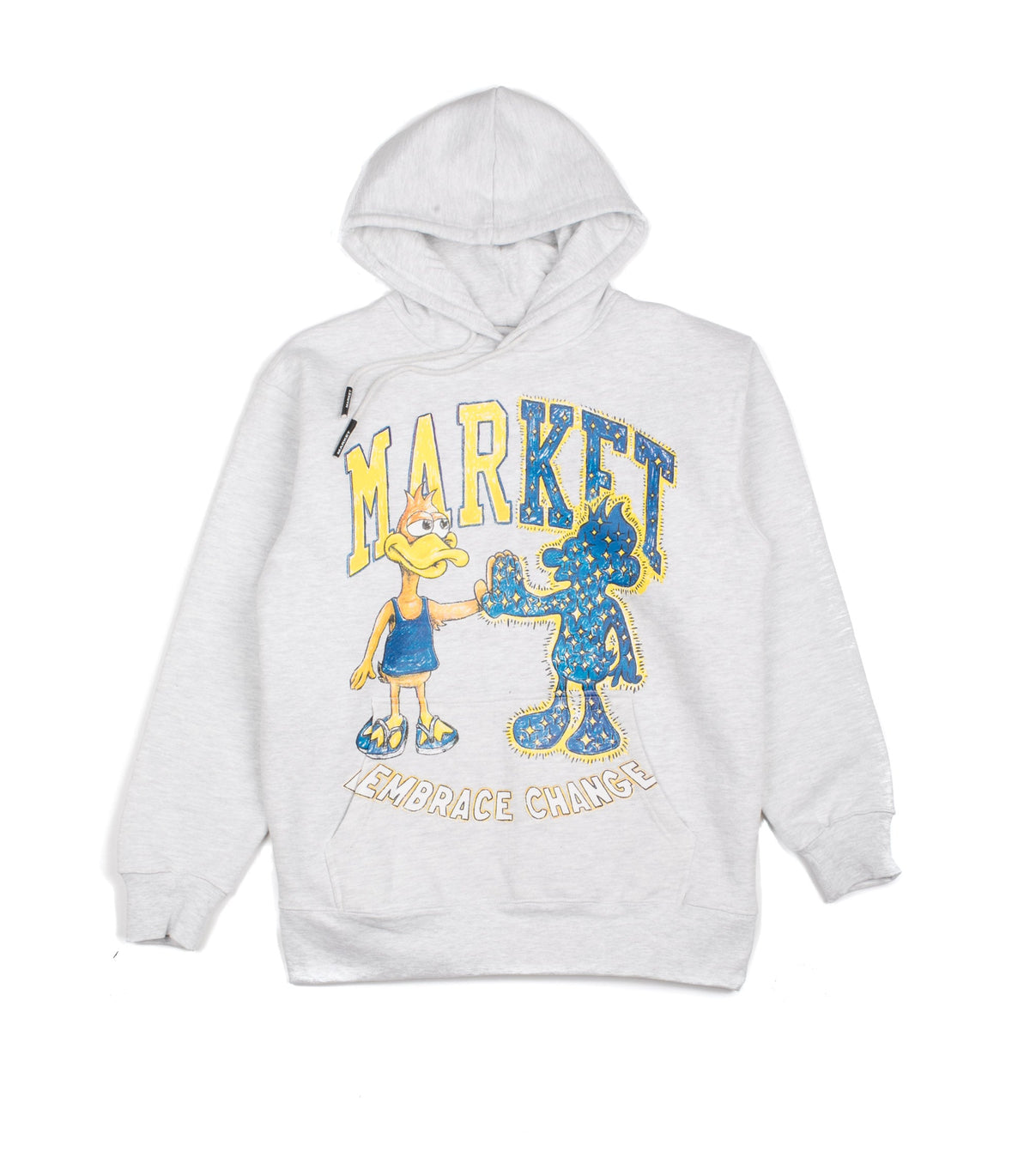 Market Dark And Light Bear Hoodie Gray Men