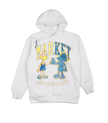 Market Dark And Light Bear Hoodie Gray Men