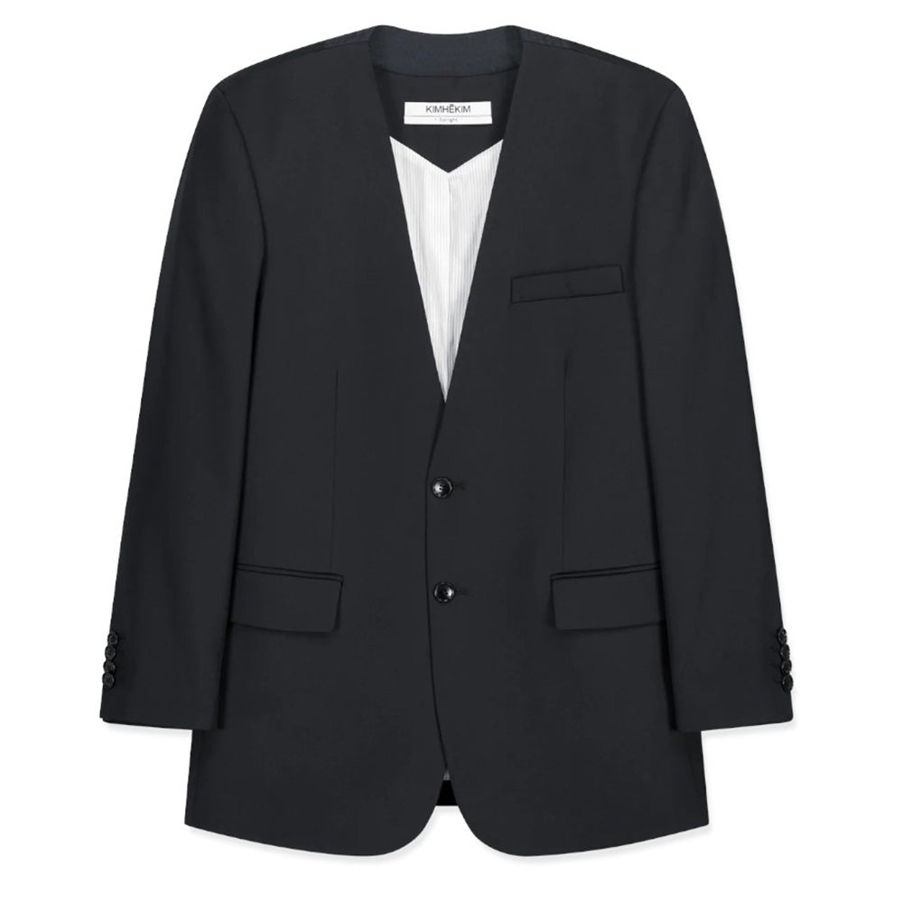 KIMHEKIM VICTOR COLLARLESS JACKET