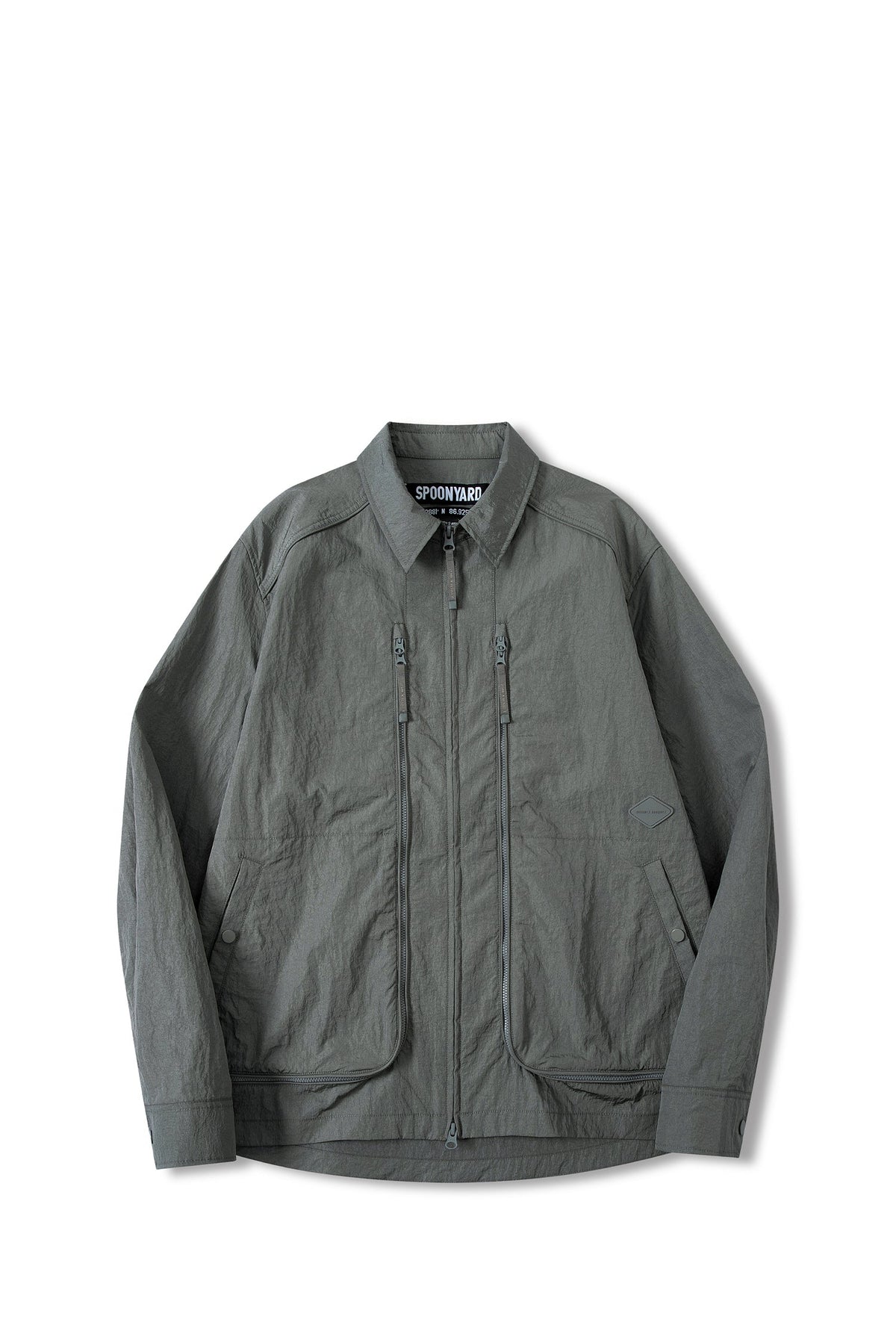 UNISEX ZIPPER POCKETS SHIRT JACKET