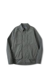 UNISEX ZIPPER POCKETS SHIRT JACKET