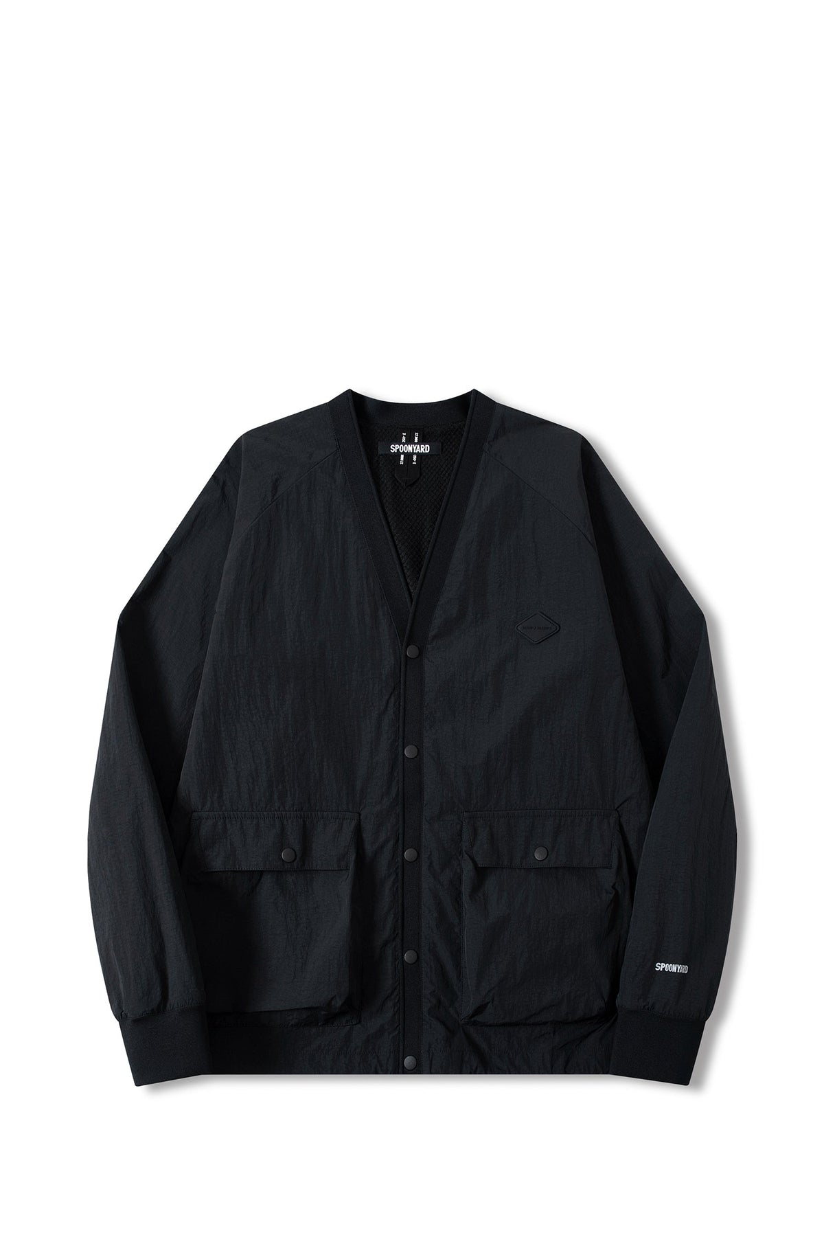 UNISEX FRONT POCKETS NYLON CARDIGAN