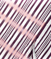Core Late Bordeaux Over Striped Spray Shirt