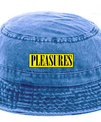 Pleasures Bucket Hat With Blue Logo