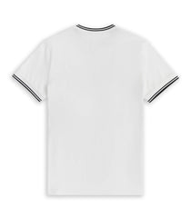 Fred Perry Twin Tipped Striped White Men's T-Shirt