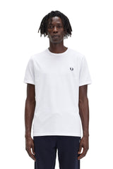 Fred Perry Ringer Logo White Men's T-Shirt