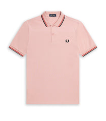 Fred Perry Twin Tipped Pink Polo Shirt for Men