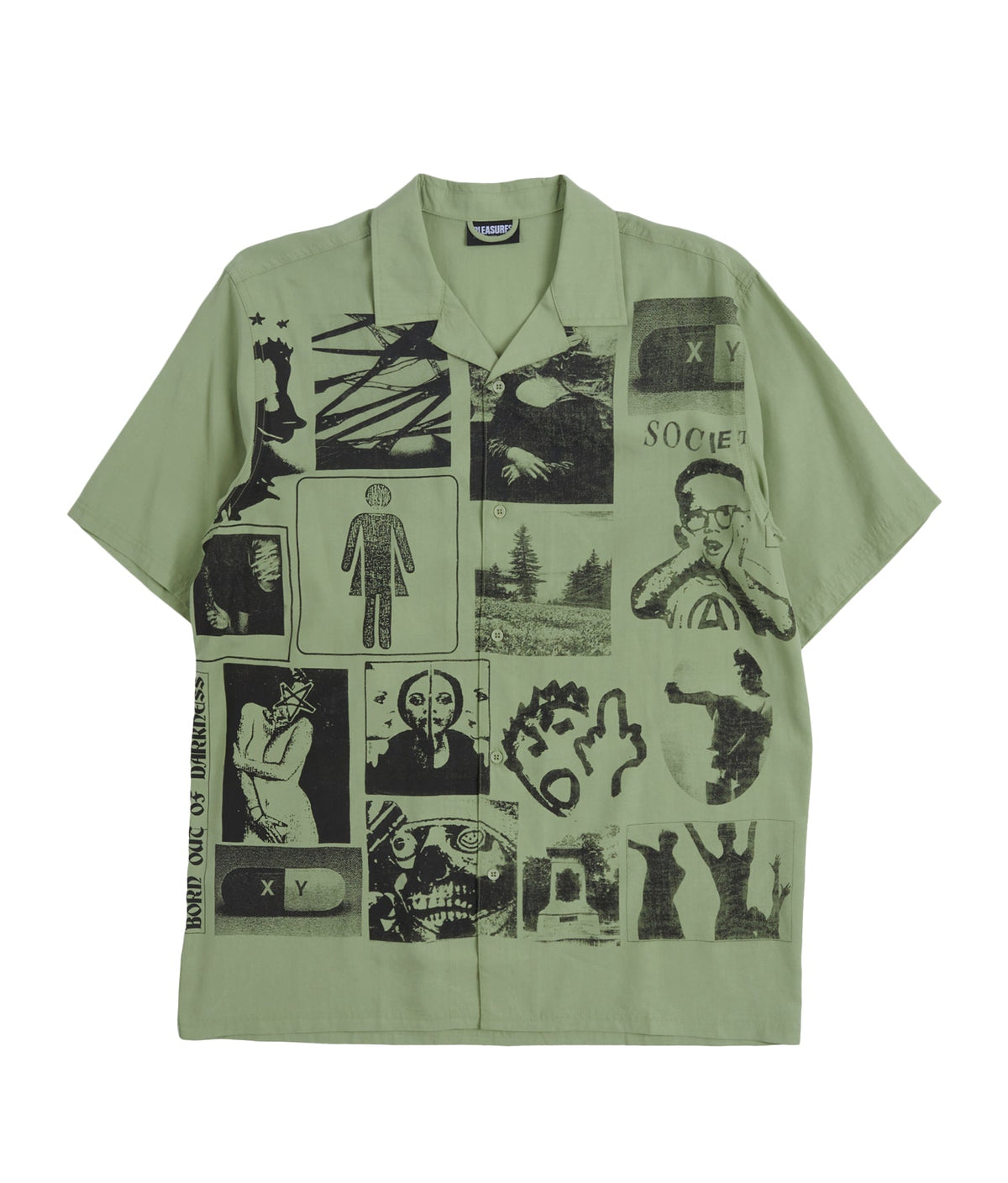 Pleasures Choices Green Printed Shirt