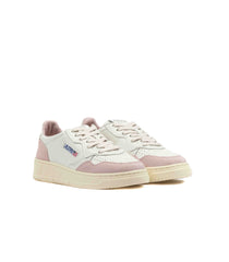 Autry Medalist Low White Pink Womens
