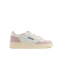 Autry Medalist Low White Pink Womens