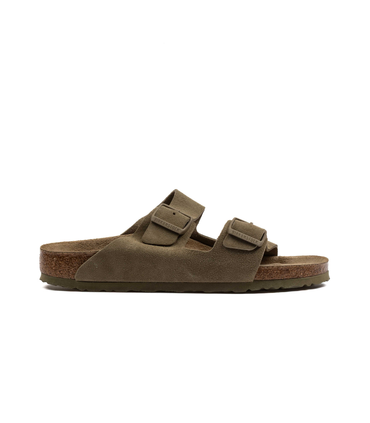 Birkenstock Arizona Leather Suede Faded Khaki