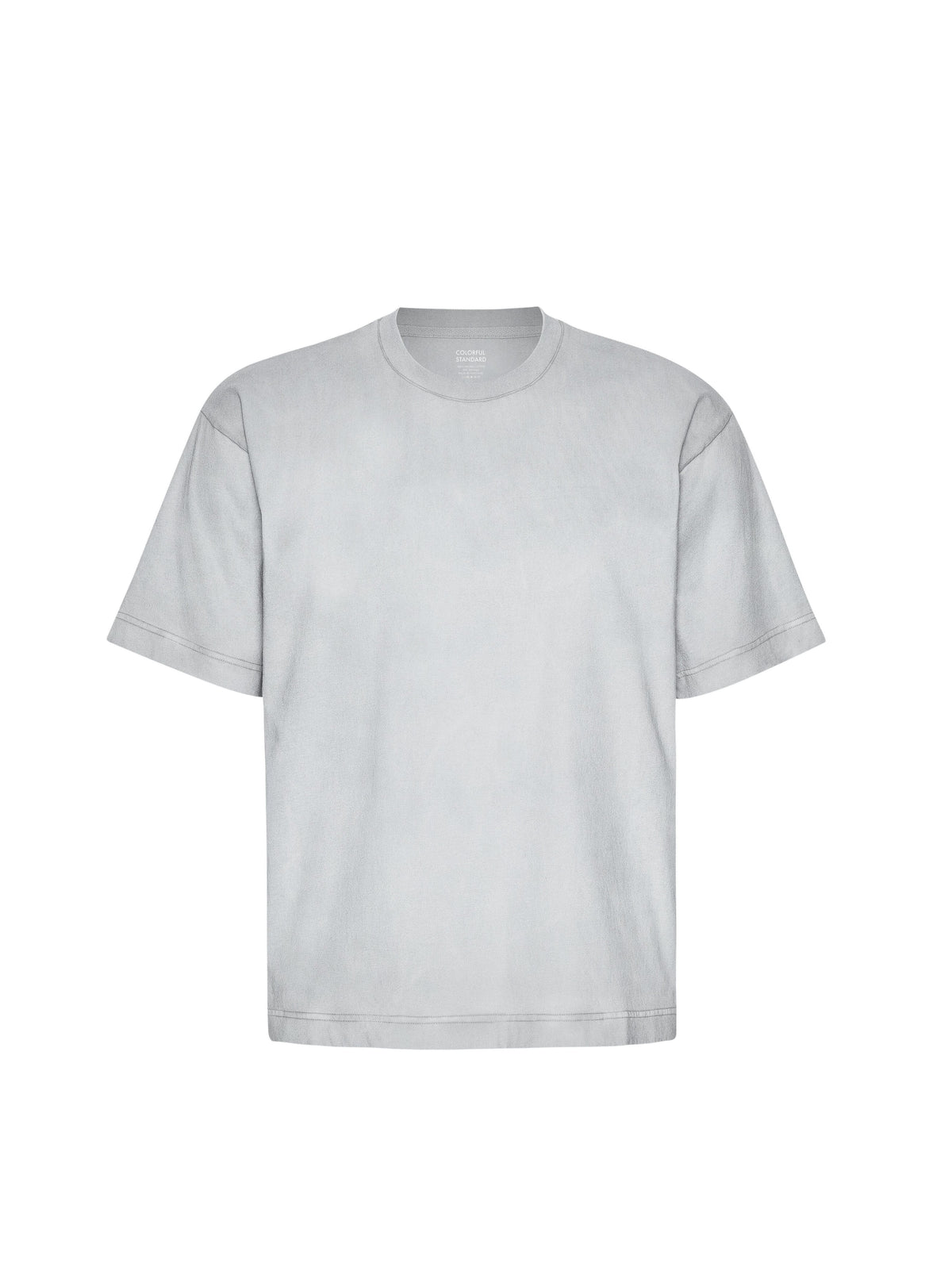 Oversized Cotton T-Shirt in Grey Dyed Garment