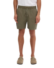 Organic Cotton Shorts with Green Elastic