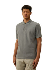 CP Company Logo Polo Shirt Grey Men