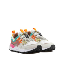 Flower Mountain Yamano 3 Suede White-Fuchsia Women