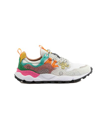 Flower Mountain Yamano 3 Suede White-Fuchsia Women