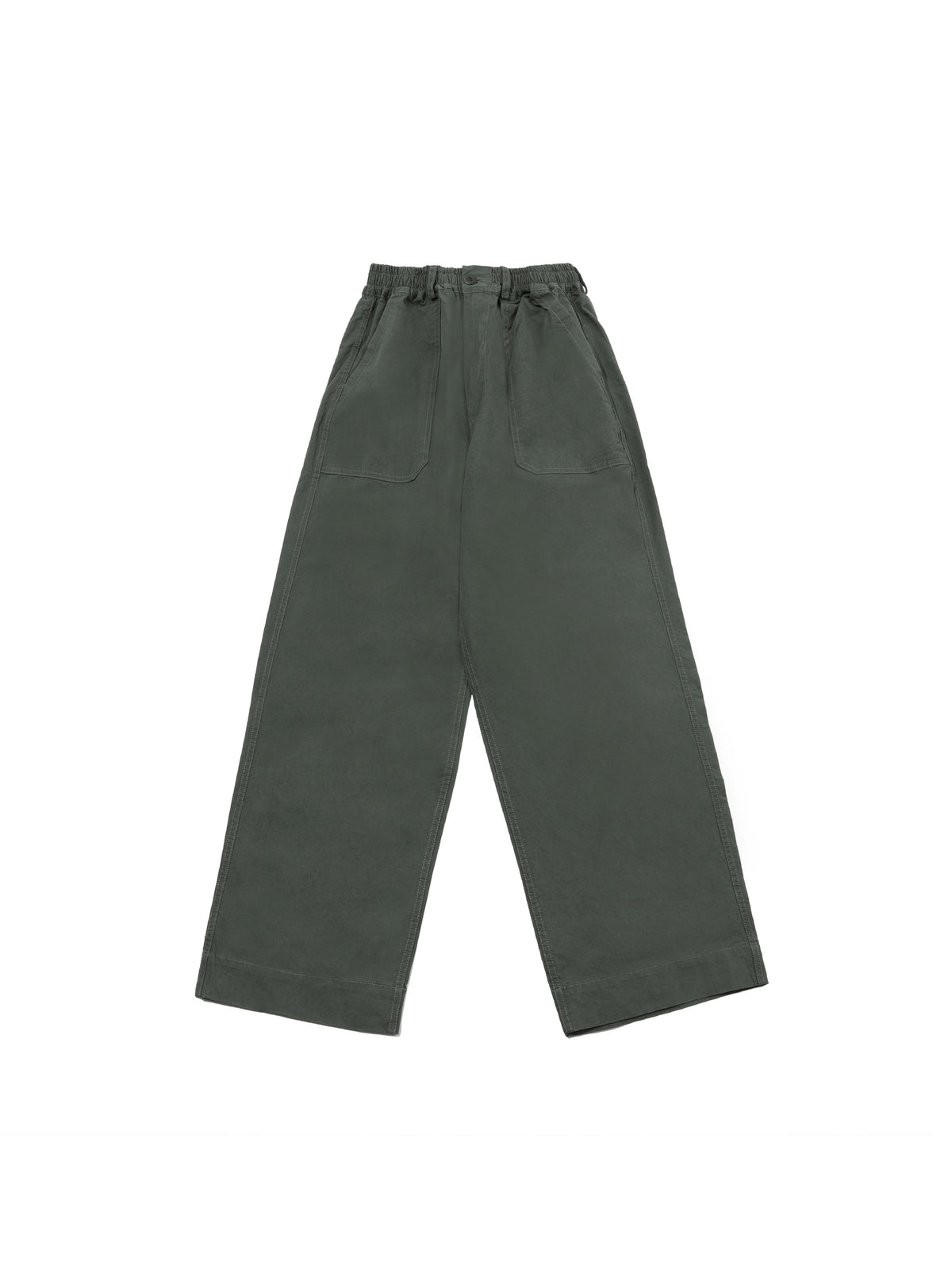 One Tuck Wide Fatigue Pants Khaki