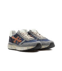 Premiata Mick 7215 Waxed Canvas Blue Orange
