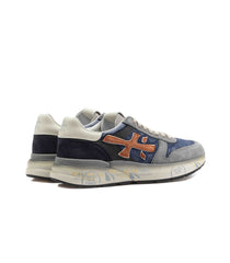 Premiata Mick 7215 Waxed Canvas Blue Orange