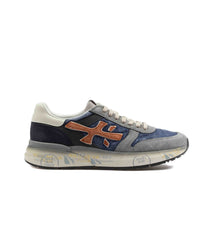 Premiata Mick 7215 Waxed Canvas Blue Orange