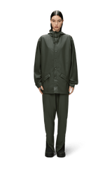 Rains 12010 Button Green Unisex Raincoat