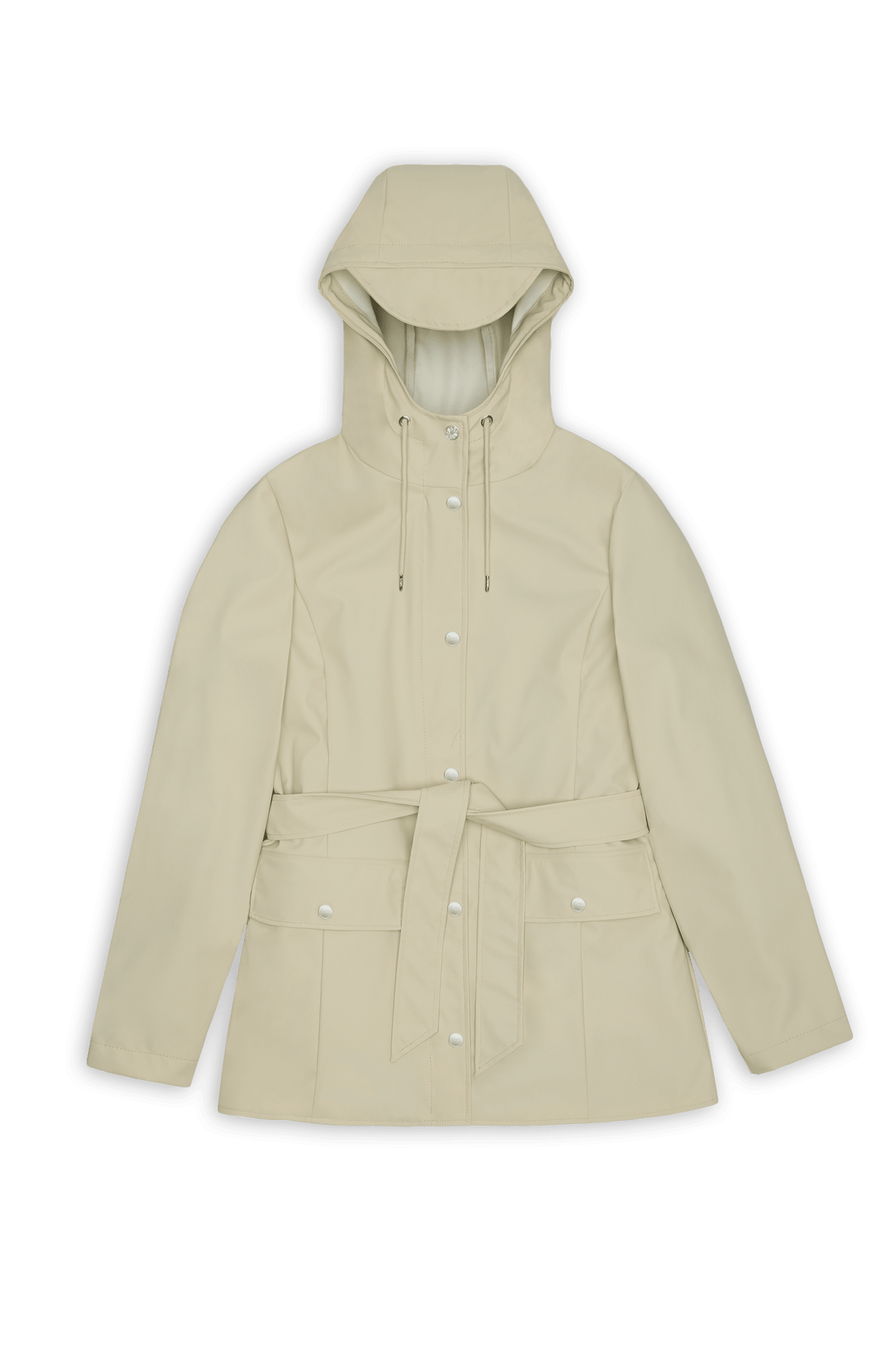 Rains Curve Short Jacket Cream
